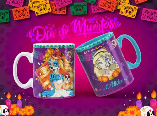 vectores plantilas DISNEY,DÍA DE MUERTOS,